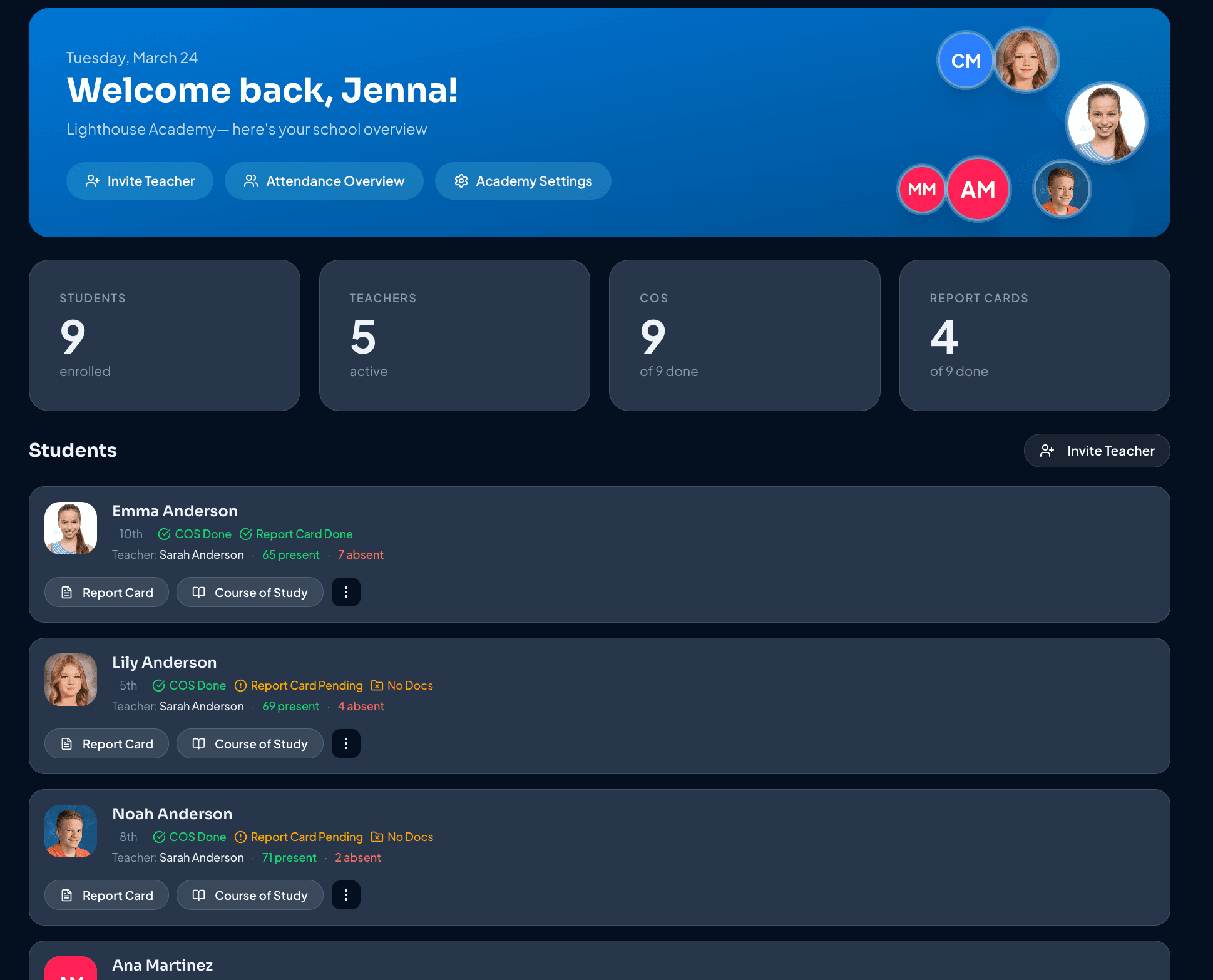 EdPort Dashboard
